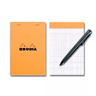 Rhodia No.14 橘色便條紙-方眼橘色