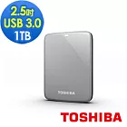TOSHIBA Canvio Connect 1TB USB3.0 2.5吋行動硬碟銀色