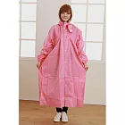 BrightDay風雨衣連身式 - 水漾色彩前開款2XL粉紅