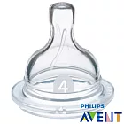 PHILIPS【AVENT新安怡】快流量奶嘴-2入(4個圓孔)