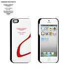 Aston Martin Racing iPhone 5 專用真皮背殼 -賽車系列白/紅(RABAIPH5023C)