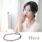 【Hera】赫拉 韓國飾品大水鑽彈力髮帶(時尚銀)