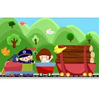 薩凡納數字彩繪-台灣好美-小香菇系列-阿里山小火車(10 x 15cm)