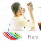 【Hera】赫拉 韓國飾品螢光糖果圓珠頭箍/髮箍(八色任選)螢光紅