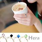 【Hera】赫拉 韓國飾品立體方塊水晶開口戒指(三色任選)幸運綠
