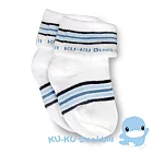 【KU.KU酷咕鴨】酷咕鴨柔彩條紋襪S藍