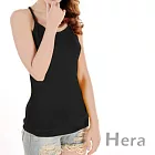 【Hera】赫拉 Ｙ字純色修身彈性綿背心/吊帶小背心(四色任選)黑色