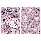 SANRIO HELLO KITTY毛茸茸豹紋系列A4文件夾組