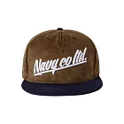 【CACO】NAVY．獨家經銷．立體繡燈心絨棒球帽咖色