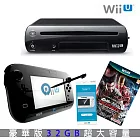 任天堂 Wii U 32G 黑色豪華版日規主機+鐵拳 TT 2   贈Wii U GamePad 螢幕保護貼