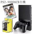 PS2主機-90006CB (港規)黑色+PS2 SONY原裝手把 黑色(港版) 送 PS2- VR快打4 EVO (亞版)