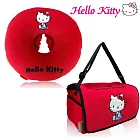 HELLO KITTY 兜風紅系列(面紙盒掛袋+圓型頭枕)
