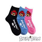 AngryBrids憤怒鳥-大臉紅色憤怒鳥棉質童襪3入(19-21cm)