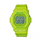 BABY-G 大膽新潮的創意調色盤運動休閒腕錶-綠-BG-5606-3