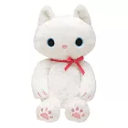 San-X 小襪貓白貓鋼琴之戀系列毛絨公仔。小白貓