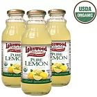 《Lakewood 雷客伍德》有機鮮搾檸檬汁(370ml x 3組)