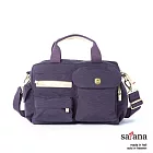satana - 輕巧大空間斜揹手提多用包 -紫色