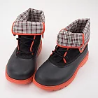 CCILU 馳綠 WASABI SPICY 軟膠蘇格蘭紋內裡工作靴25.5橘色x黑色