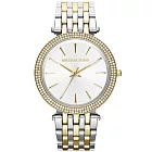 Michael Kors  光燦耀眼晶鑽都會腕錶(鋼帶-銀金)