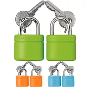 《GO TRAVEL》亮色行李箱鑰匙鎖2入