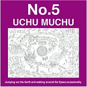 【NuRIE】童趣塗鴉著色畫壁紙_NO.5_UCHU MUCHU(宇宙)