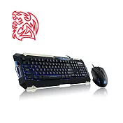 Tt eSPORTS 軍令官COMMANDER Combo電競LED藍光鍵盤滑鼠組