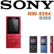 SONY NW-E394繽紛好音質 隨身帶著走 就愛影音隨身播放器 3色 公司貨保固18個月魅子紅