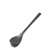 日本 NAGAO 燕市 鎚目不鏽鋼 點心匙 黑