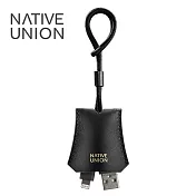 【Native Union】Tag Cable牛津包飾充電傳輸線：Lightning(皮革黑)