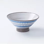 【西海陶器】波佐見燒瓷碗_雨珠紋(青)