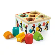 法國 [智荷DJECO] 企鵝形狀認知分類盒