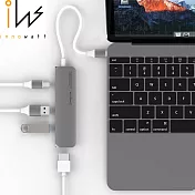 Innowatt USB 3.1 Type-C + HDMI 多功能集線器(鴻海製造)-太空灰