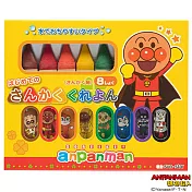 麵包超人水洗式三角形蠟筆8色