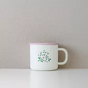 蒔花黃琺瑯杯400ml ● 火山口volcano