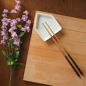 簡約質感方筷/304不鏽鋼筷-咖啡/金