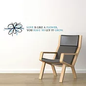 《Smart Design》創意無痕壁貼◆愛像小花 四色可選天空藍