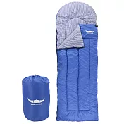 韓國Buffalo極暖加大可拼接科技中空棉睡袋 寶藍寶藍
