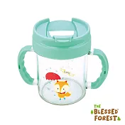 祝福森林 TRITAN掀蓋式無毒練習杯-薄荷綠