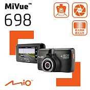 Mio MiVue 698 星光夜視 GPS 行車記錄器 <送16G+靜電貼+三孔(責任險)+旅充頭+吸盤救星>
