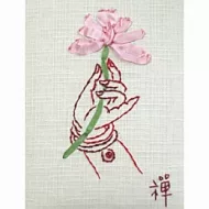 ＜佛手-禪＞緞帶繡材料包