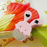 【Sweet＆Co.】Bunny粉紅小兔銀色指環