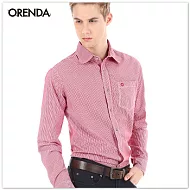 ORENDA 細條紋牛津襯衫M紅白條