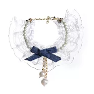 [Bling Q]蕾絲滾邊牛仔布芭比手鍊