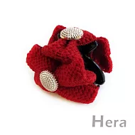 【Hera】編織浪漫 蝴蝶結造型髮夾/抓夾(三色－女王紅)