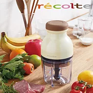 recolte 日本麗克特 Quatre 時尚小型冰沙食物調理機-珍珠黃