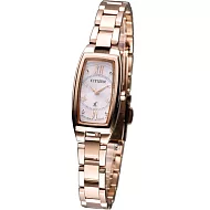 Citizen xC 優雅仕女 光動能腕錶EG2872-52A玫瑰金色