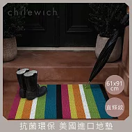 chilewich bold stripe shag地墊61x91cm -彩色