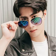 A-AIMI潮流雷朋款飛行員墨鏡 5806金藍綠