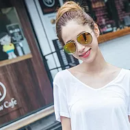 A-AIMI潮流雷朋款飛行員墨鏡 5806金橘黃