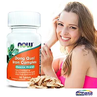 NOW健而婷－當歸補鐵加強配方(30顆/瓶)
